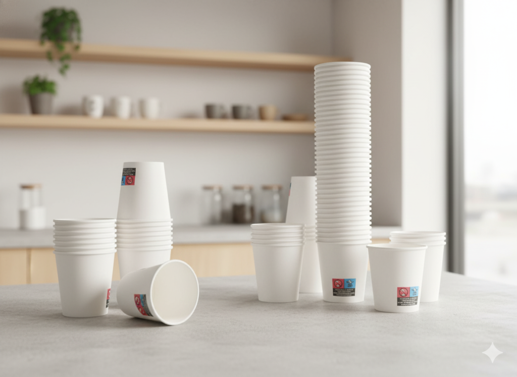 Gobelet en carton blanc 1000 pièces